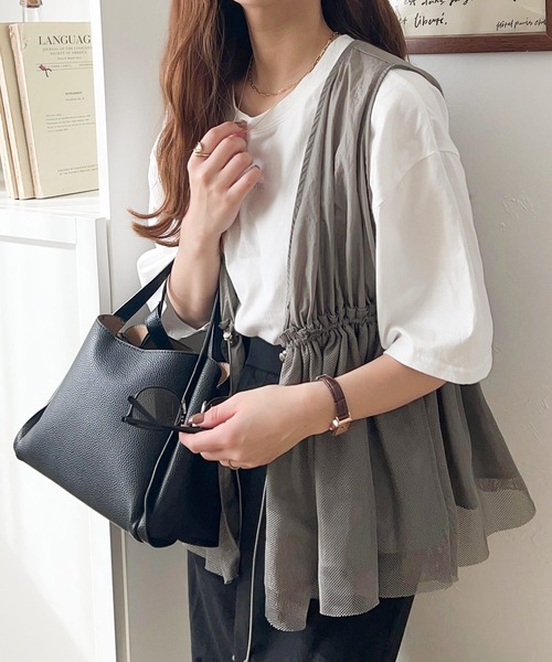 classicalelf 「classicalelf」 ベスト MEDIUM チャコールグレー レディース