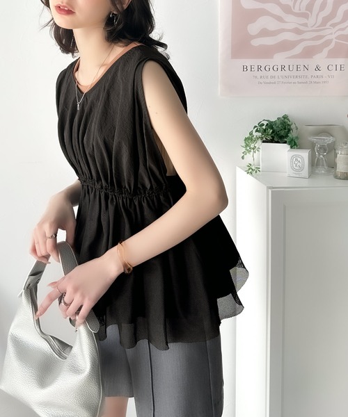 classicalelf 「classicalelf」 ベスト MEDIUM チャコールグレー レディース - 画像 (2)