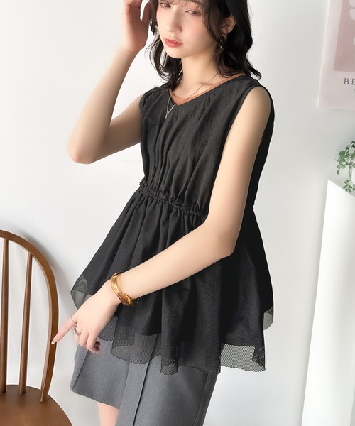 classicalelf 「classicalelf」 ベスト MEDIUM チャコールグレー レディース - 画像 (4)