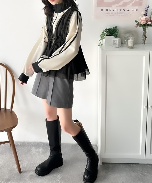 classicalelf 「classicalelf」 ベスト MEDIUM チャコールグレー レディース - 画像 (5)