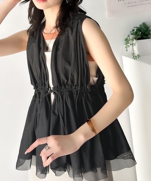 classicalelf 「classicalelf」 ベスト MEDIUM チャコールグレー レディース - 画像 (6)