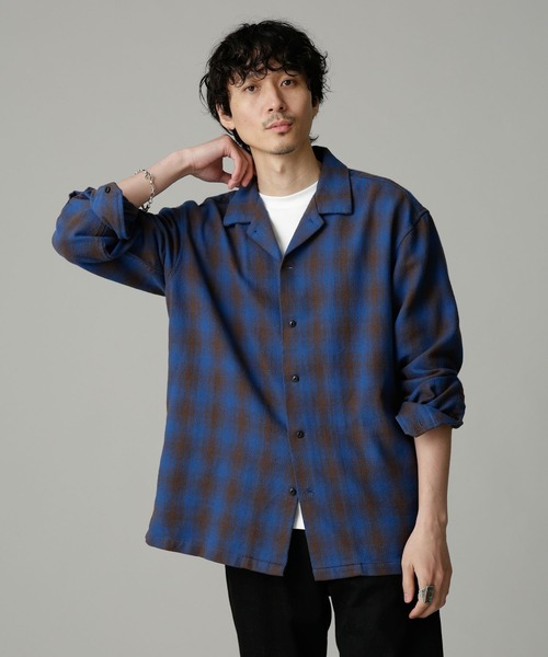 NANO universe 「NANO universe」 長袖シャツ S ブルー メンズ - 画像 (6)