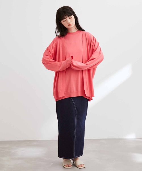 ADAM ET ROPE' 「ADAM ROPE'」 カーディガン M ライトグリーン メンズ - 画像 (2)