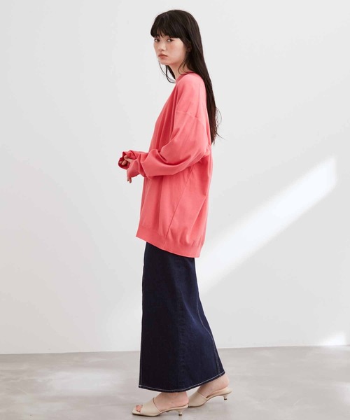 ADAM ET ROPE' 「ADAM ROPE'」 カーディガン M ライトグリーン メンズ - 画像 (3)