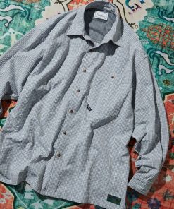 FREAK'S STORE 「FREAK'S STORE」 「foxfire」長袖シャツ MEDIUM サックスブルー メンズ