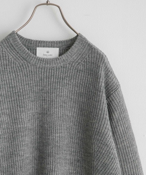 URBAN RESEARCH Sonny Label 「URBAN Label」 長袖ニット MEDIUM グレー メンズ - 画像 (4)