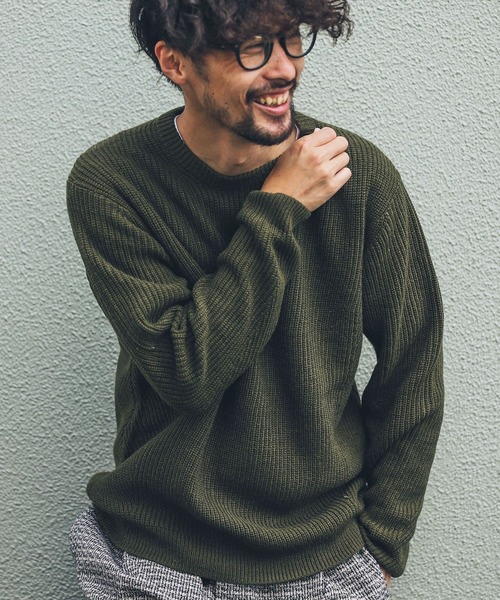 URBAN RESEARCH Sonny Label 「URBAN Label」 長袖ニット MEDIUM グレー メンズ - 画像 (5)