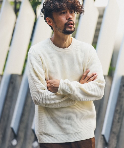 URBAN RESEARCH Sonny Label 「URBAN Label」 長袖ニット MEDIUM グレー メンズ - 画像 (6)