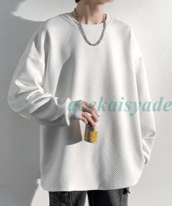 トレーナー メンズ 長袖 スウェット 無地 春 秋 ゆったり おしゃれ カジュアル プルオーバー 快適 丸襟