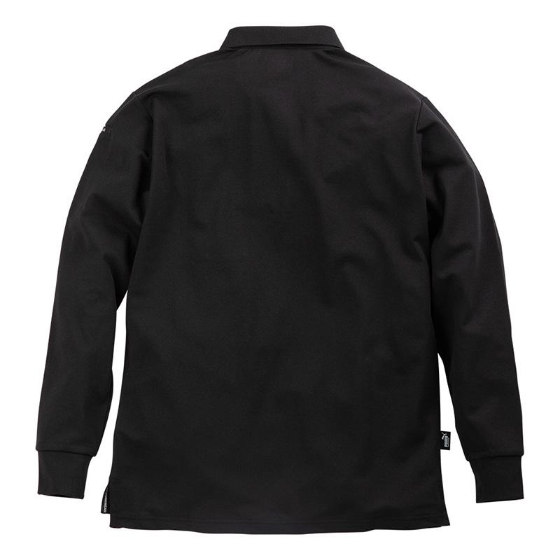 作業ウェア PUMA 長袖ポロシャツ ブラック Sサイズ 取寄品 WORKWEAR(プーマワークウェア PW-4024A