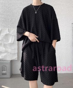 上下セット セットアップ Tシャツ ハーフパンツ 接触冷感 半袖 メンズ 夏 スポーツウェア ルームウェア 部屋着 ゆったり 父の日 プレゼント