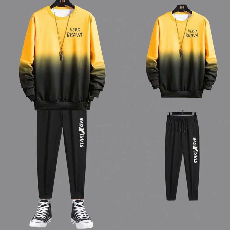 スウェットジャージ上下セットメンズ長袖パーカージョガーパンツスウェットパンツお洒落セットアップ2点セットスポーツウェア部屋着運動服 - 画像 (9)