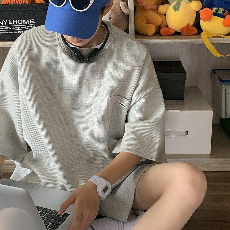 【大特価】6色展開上下セット セットアップ Tシャツ ハーフパンツ 半袖 メンズ 夏 ルームウェア 部屋着 ゆったり 大きいサイズ メンズファション カジュアル