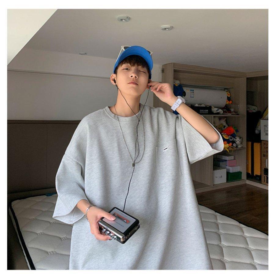 【大特価】6色展開上下セット セットアップ Tシャツ ハーフパンツ 半袖 メンズ 夏 ルームウェア 部屋着 ゆったり 大きいサイズ メンズファション カジュアル - 画像 (4)