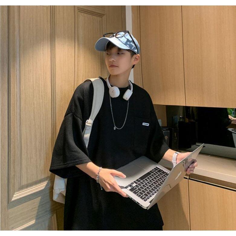 【大特価】6色展開上下セット セットアップ Tシャツ ハーフパンツ 半袖 メンズ 夏 ルームウェア 部屋着 ゆったり 大きいサイズ メンズファション カジュアル - 画像 (8)