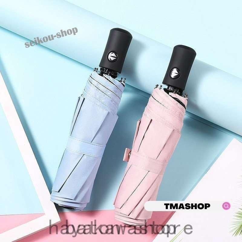 折りたたみ傘 雨傘 晴雨兼用 折り畳み傘 傘 ワンタッチ 自動開閉/手動開閉式 撥水加工 日傘 メンズ レディース 梅雨対策 8本骨 大きいサイズ - 画像 (2)