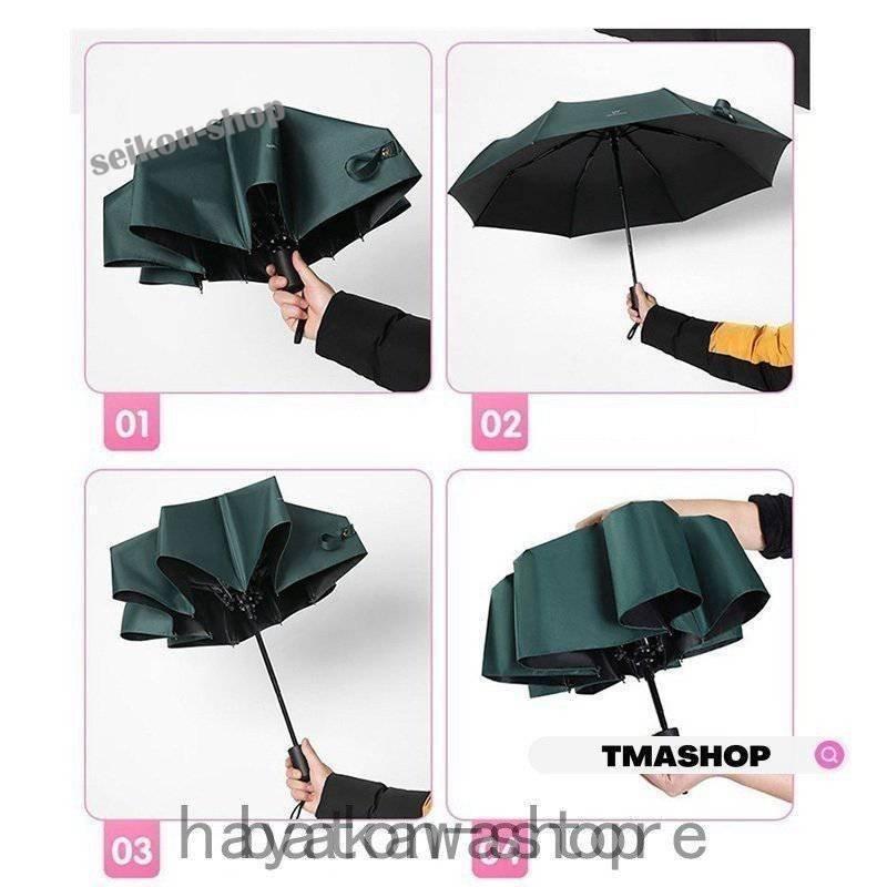 折りたたみ傘 雨傘 晴雨兼用 折り畳み傘 傘 ワンタッチ 自動開閉/手動開閉式 撥水加工 日傘 メンズ レディース 梅雨対策 8本骨 大きいサイズ - 画像 (3)