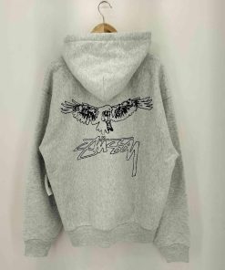 STUSSY Stussy(ステューシー) WINGSPAN HOODIE プリント プルオーバーパーカー メンズ im 中古 古着 0524
