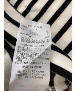 スナイデル　白×黒ボーダー 丈短カットソー