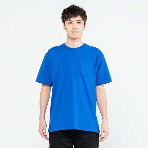 Printstar tシャツ 半袖 胸ポケット 綿100% 厚手 無地 大きい 大きいサイズ メンズ レディース 仕事 ビジネス イベント スタッフ 介護 作業 制服 ユニフォーム オシャレ - 画像 (4)