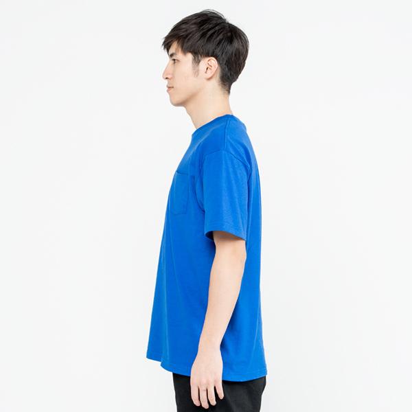 Printstar tシャツ 半袖 胸ポケット 綿100% 厚手 無地 大きい 大きいサイズ メンズ レディース 仕事 ビジネス イベント スタッフ 介護 作業 制服 ユニフォーム オシャレ - 画像 (5)