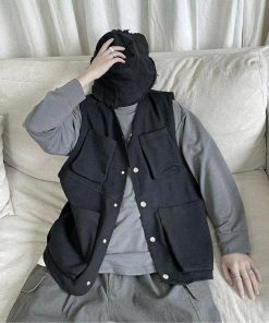 ベスト メンズ ワークベスト 多ポケット ジレベスト カジュアルベスト 前開き チョッキ ワーク風 ジレ 羽織り ゆったり ミリタリー 多機能ベスト