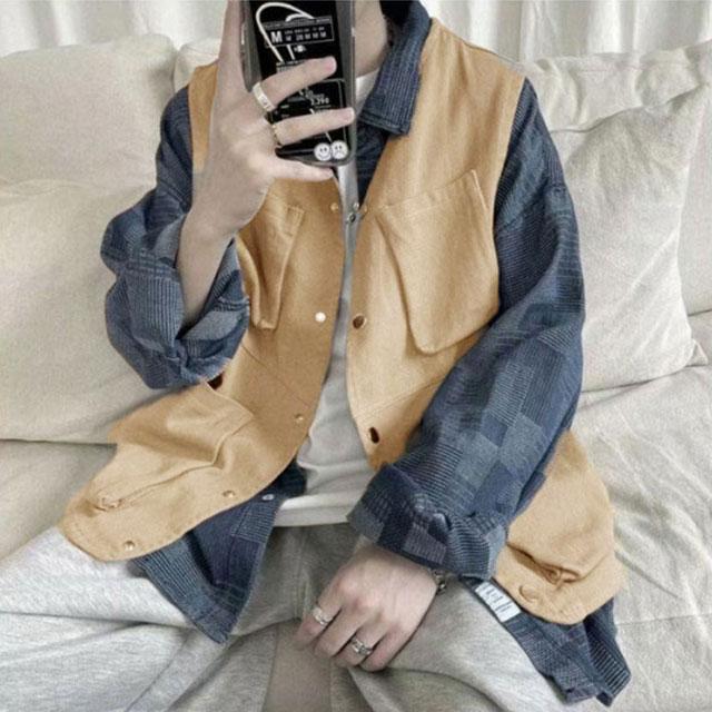 ベスト メンズ ワークベスト 多ポケット ジレベスト カジュアルベスト 前開き チョッキ ワーク風 ジレ 羽織り ゆったり ミリタリー 多機能ベスト - 画像 (3)