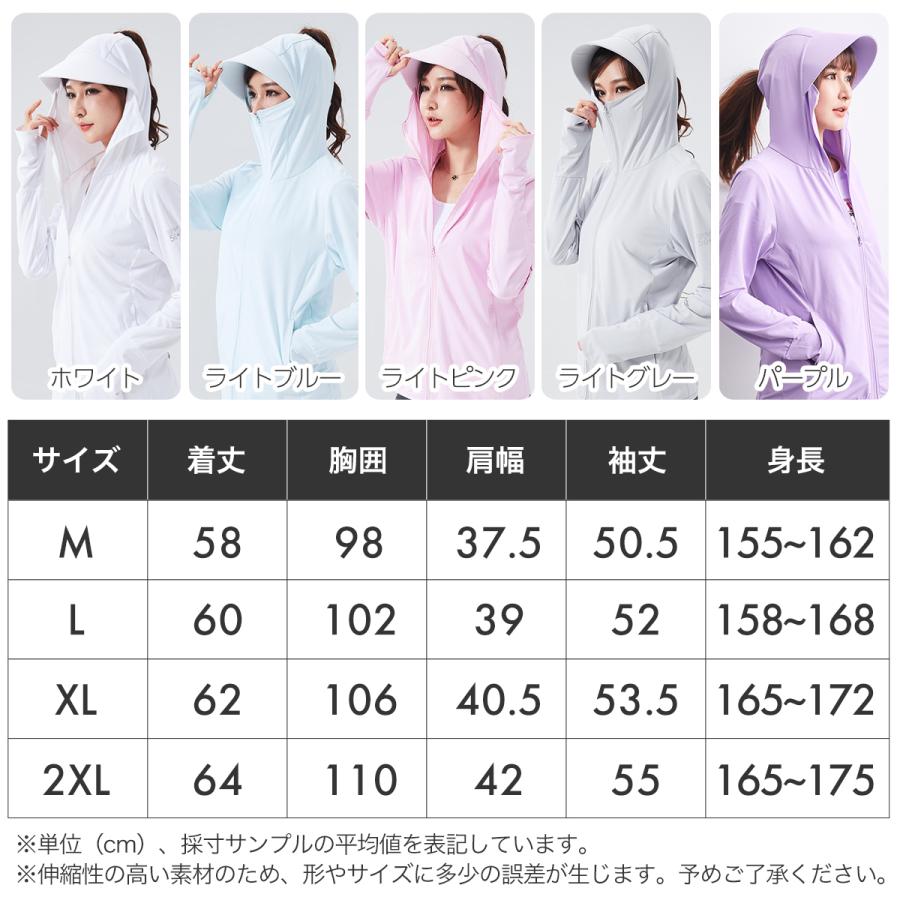 ラッシュガード レディース 長袖 uvカットパーカー 水着 パーカー 水着レディース uvパーカー ラッシュパーカー 日焼け防止 水着の上に着る 冷感 おしゃれ - 画像 (5)