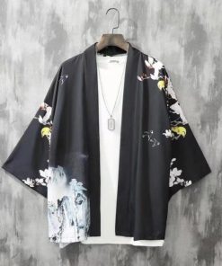 夏用 羽織 カーディガン 花火大会 着物カーディガン 着物 和風 浴衣風 甚平風 メンズ 夏服 七分袖 アウター 開襟シャツ 男性用 和