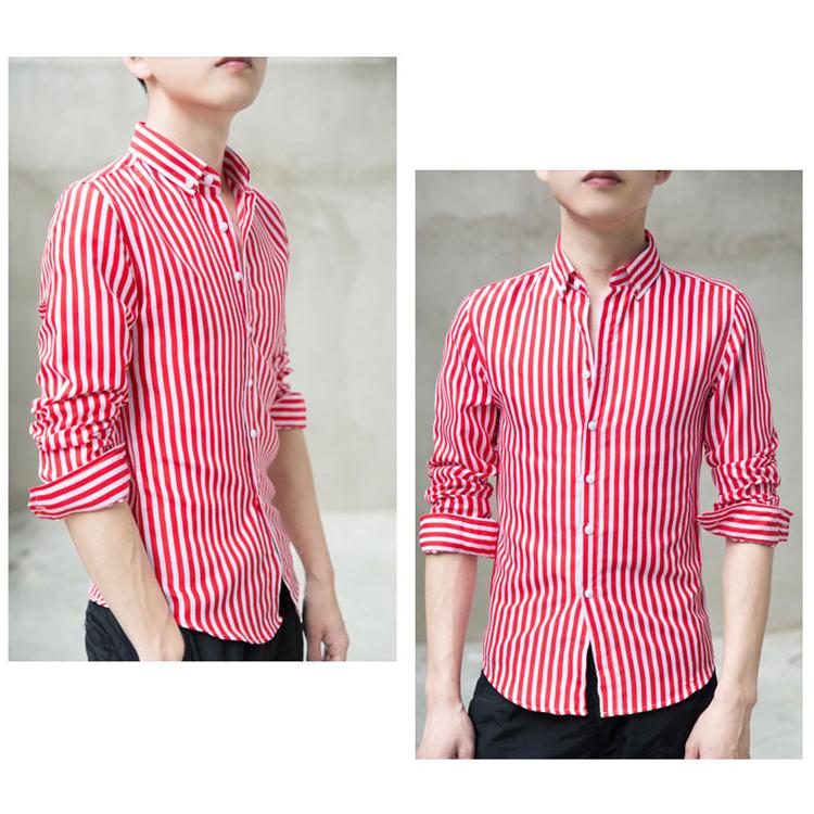 シャツ メンズ 長袖 アロハシャツ ネルシャツ オックスフォードシャツ カジュアルシャツ 白 ストライプ ビジネス チェックシャツ ワークシャツ メンズシャツ - 画像 (4)