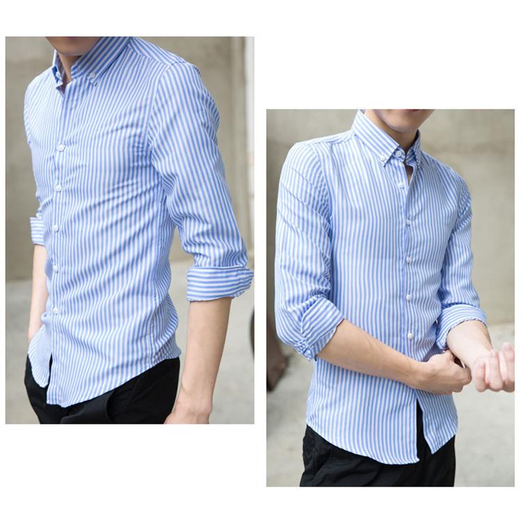シャツ メンズ 長袖 アロハシャツ ネルシャツ オックスフォードシャツ カジュアルシャツ 白 ストライプ ビジネス チェックシャツ ワークシャツ メンズシャツ - 画像 (8)