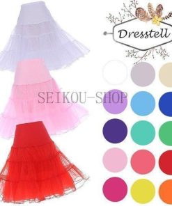 パニエ ボリューム ペチコート ドレスインナー チュール 安い カラフル チュチュスカート ショート丈