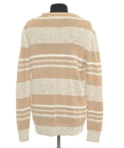 NANO universe ●542786 nano ナノユニバース ●セーター ファンシーヤーンMIXボーダークルーネックニット 668-9122013 サイズM メンズ ベージュ