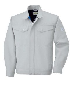 4930269145074 ECO WORLD 2646 ナガソデジヤケツト 色：シルバーグレーXブルー サイズ：LL