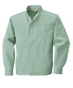 4930269145135 ECO WORLD 2647 ポケツトレスジヤケツト 色：グリーンXシルバーグレー サイズ：M