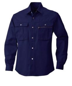 4532484337779 Early Bird 857 ナガソデシヤツ 色：ネイビー サイズ：4L