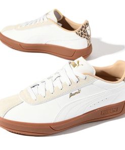 PUMA 期間限定 36%off ヒョウ柄 プーマ レディース スニーカー CLUB クラシカ レオ レオパード ローカット シューズ 靴 ガムソール 2025春夏新作 402493