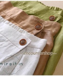 スカート ミモレ丈スカート ボタン 麻 カジュアル ナチュラル リネン 無地 楽ちん レディース ボトムス 40代 50代 60代 春 夏 春物 夏物 春服 夏服 涼しい