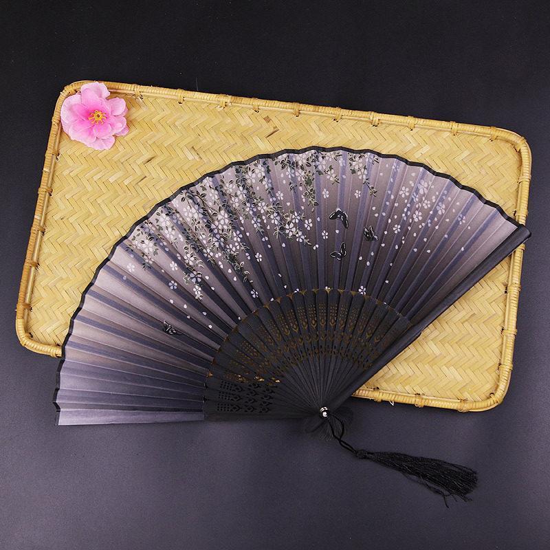 和扇子 訳あり シルク 扇子 夏扇 お祭り 浴衣 夏着物用 暑さ 熱中症対策 大人 レディース 女性 お中元ギフト 花柄 涼しい プレゼント 和装小物 - 画像 (6)