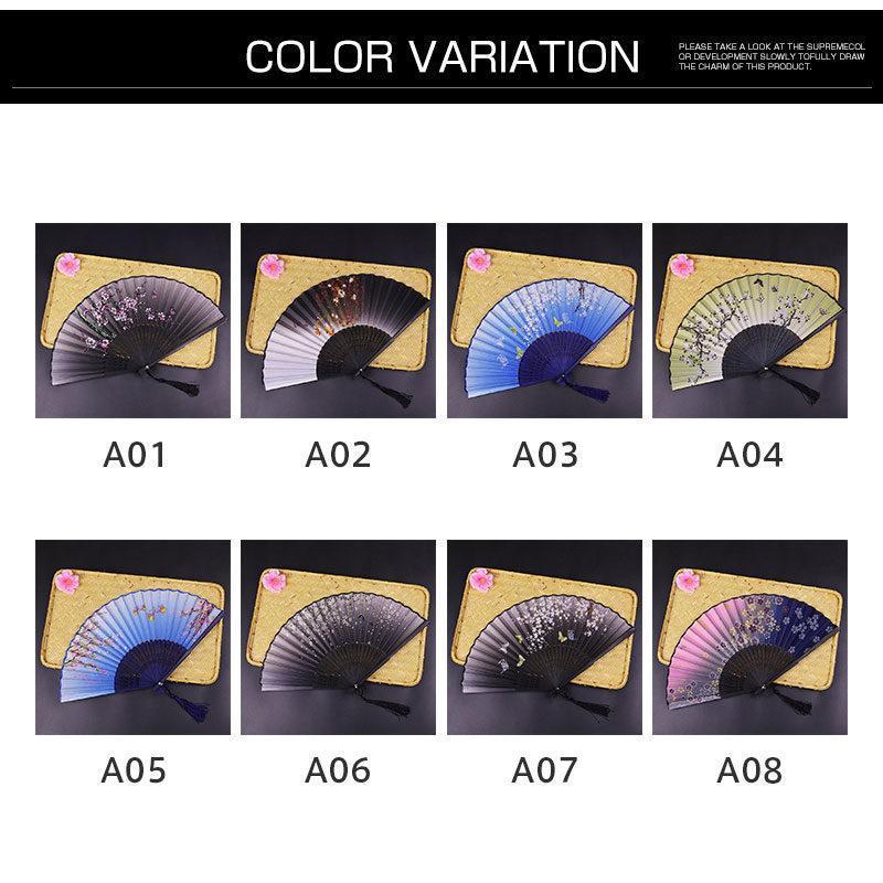 和扇子 訳あり シルク 扇子 夏扇 お祭り 浴衣 夏着物用 暑さ 熱中症対策 大人 レディース 女性 お中元ギフト 花柄 涼しい プレゼント 和装小物 - 画像 (9)