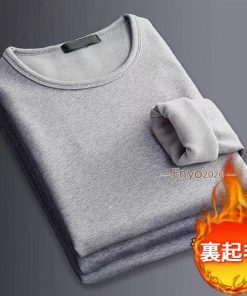 インナー シャツ 防寒 防寒着 メンズ 裏起毛 トップス 無地 長袖 カットソー ルームウエア Tシャツ あったか 厚生地 暖 冷え対策 保温グッズ