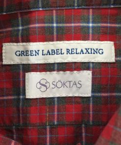 green label relaxing 2403F-249 メンズ GREEN LABEL RELAXING グリーンレーベルリラクシング レッド シャツ S 【送料一律！800円】