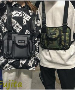 ユーティリティーベスト ボディバッグ チェストリグ 軽量 フリーサイズ ファッションメンズ レディース お洒落 魅力 多機能 メンズベスト 韓国