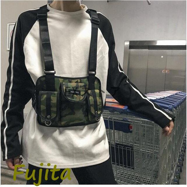 ユーティリティーベスト ボディバッグ チェストリグ 軽量 フリーサイズ ファッションメンズ レディース お洒落 魅力 多機能 メンズベスト 韓国 - 画像 (7)
