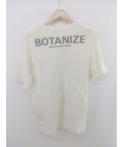 ◇ nano universe ナノ ユニバース プリント 半袖 Tシャツ カットソー サイズL ホワイト系 ブラック メンズ P