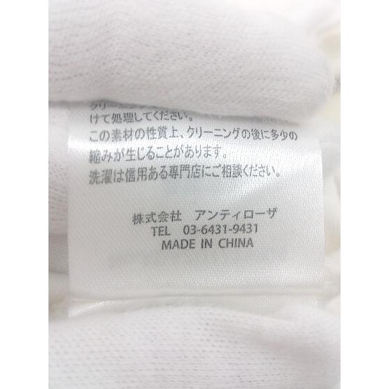 ◇ ADRER アドラー おしゃれ カジュアル 裾ジップ 長袖 Tシャツ カットソー サイズM ホワイト系 メンズ E - 画像 (4)