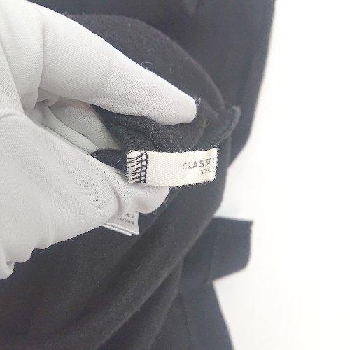 ◇ classicalelf スリットネック 無地 厚手 ロング ワンピース サイズXL ブラック レディース E - 画像 (2)