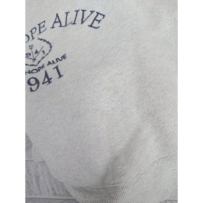 ◇ ⊇ classicalelf 刺繍ロゴ ヘビーウェイ ト裏起毛 長袖 プルオーバー サイズXL ライトグレー レディース E - 画像 (5)