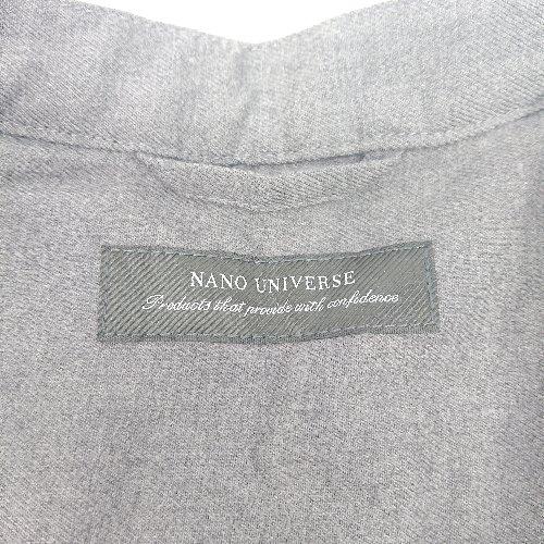 ◇ ⊇ nano universe ナノ ユニバース 長袖 シャツ サイズS グレー系 メンズ E - 画像 (3)