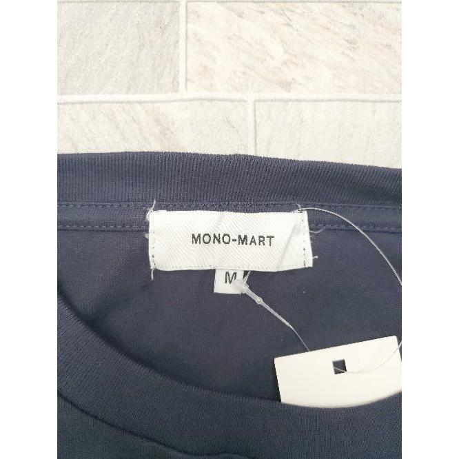 ◇ Θ ◎ ●未使用● MONO-MART モノマート タグ付き 長袖 Tシャツ カットソー サイズM ダークネイビー メンズ E - 画像 (2)
